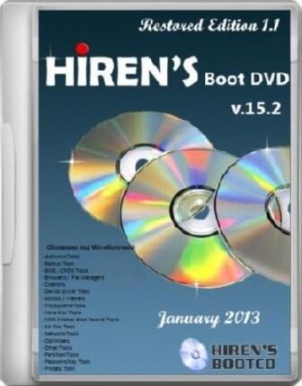 FULL Hirens Boot DVD 15.2 Restored Edition 1.1 (January 2013)